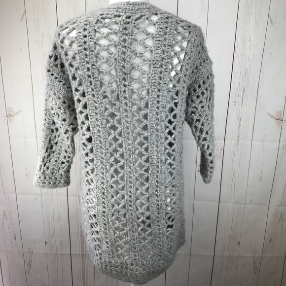 Love Stitch Gray Knitted Cardigan Size S/M - Picture 4 of 8